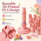 ⏳ Last Day 49% OFF – 🌸 Beginner-Friendly Clay Bloom Maker Set | Reusable 3D-Printed Flower Shaping Tool with Interchangeable Sleeves & 24-Color Modeling Clay Included ✨