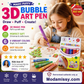 🎅Surprise Price: Only £7.99!!🎁🔮Magic Pen – Draw 3D with one stroke!🎄 DIY Bubble Popcorn Drawing Pens& Buy 3 Pay 2 🔥