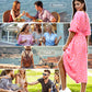 🎨 Women's V-Neck Printed Dress – Brushstrokes of Summer🌺