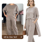 Elegant Longline Cardigan & Top & Pants 3-Piece Set