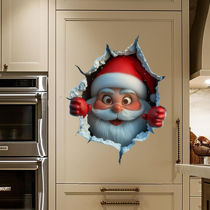 🔥Christmas Sale-Up to 50% OFF!!🎅Santa's Surprise 3D Wall Decals
