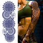 Full Arm Metal Gear Fish Semi-Permanent Juice Ink Tattoo