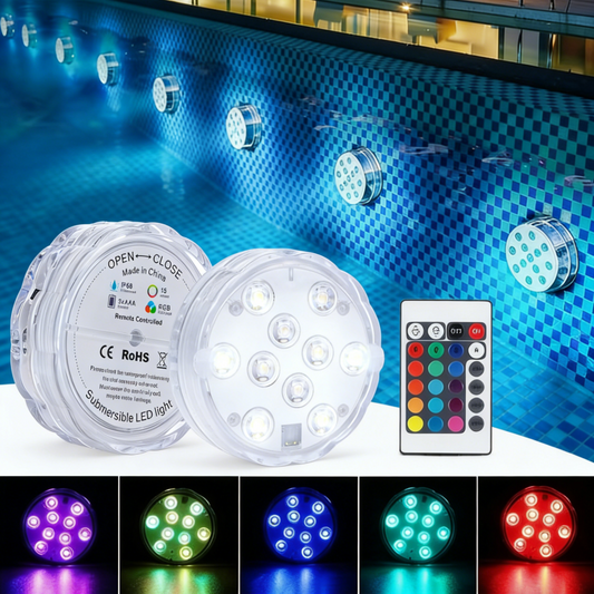 ⏳LAST DAY SALE 80% OFF !!📢Underwater LED lights (with wireless remote control)