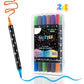 🔥🌈This Week's Special Price:£7.99!!✨🎁Dual-Tip Glitter Marker Pen