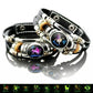 💥Last-Day Sale 59% OFF☪️Glow-in-the-Dark Leather Zodiac Sign Bracelet For Men and Women