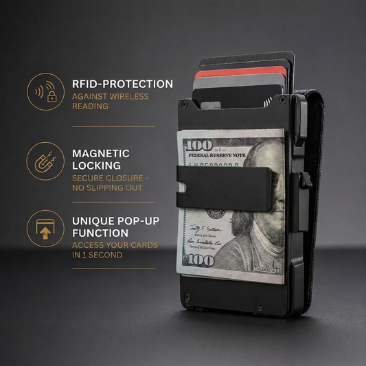 ⏳LAST DAY SALE 60% OFF !!📢Minimalist Wallet - Maximum Capacity. Minimal Footprint.