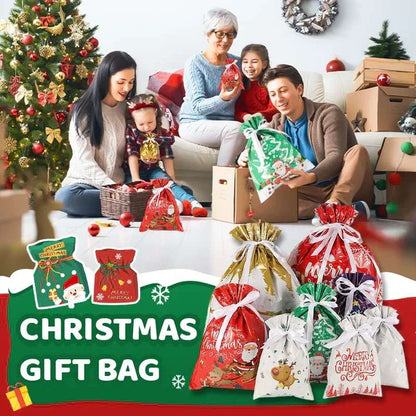 🎅LIMITED TIME PRICE: ONLY ￡7.99!!!🔥50K+ SOLD!🎁The World’s Best Christmas Gift Bag With Drawstring