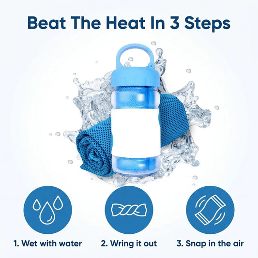 ⏰Last Day Buy 1 Get 1 Free❄💦Cold Sweat Towel You Can Use Anywhere, Anytime! Reusable Soft Absorbent Cooling Portable– UK Ready! 🇬🇧