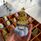 🔥Best Christmas Gift-Up to £10.99!!🎅Handmade Glass & Ceramic Rotatable Christmas Tree Ornament 🎄