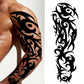 Full Arm Sleeve Maori Temporary Tattoos Realistic Thorns Totem Waterproof Tattoo Stickers Arm Body