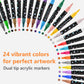 🔥🌈This Week's Special Price:£7.99!!✨🎁Dual-Tip Glitter Marker Pen