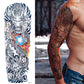 3 Sheets Flower Dragon Wave Japanese Style Full Arm Sleeves