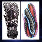 8 Pieces Large 3D Mechanical Parts Gear Arm Eyeball Muscle Temporary Tattoo