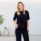 🌸New Arrival 49%OFF💖 ✨Trending Now ✨Chic Women's Solid Short-Sleeve Tops ＆ Pants Two-Piece Set