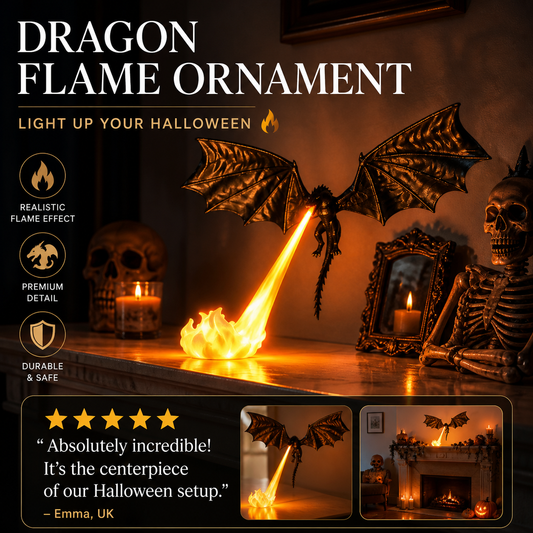 🐉🔥2026 Hot Sale 50% OFF✨⚡ 50K+ SOLD! 🎁 Dragon Flame Decoration – Realistic Flame Effect, PLA Silk Thread – A Must-Have for Halloween Decor! Add 2+ Items for Discount 🎃🌙