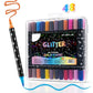 🔥🌈This Week's Special Price:£7.99!!✨🎁Dual-Tip Glitter Marker Pen