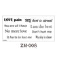 10 Sheets Small English Letter Waterproof Temporary Tattoo