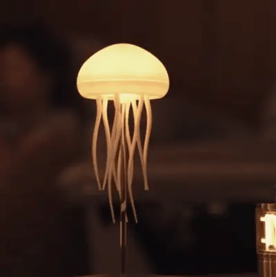 🐙Sound-Controlled Gradient Jellyfish Lamp with Dancing Tentacles