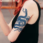 6 Sheets Semi Permanent Snake Tattoos Stickers