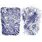 2 Sheets Samurai Fish Half Arm Juice Ink Semi-Permanent Tattoo Lasts 15 days