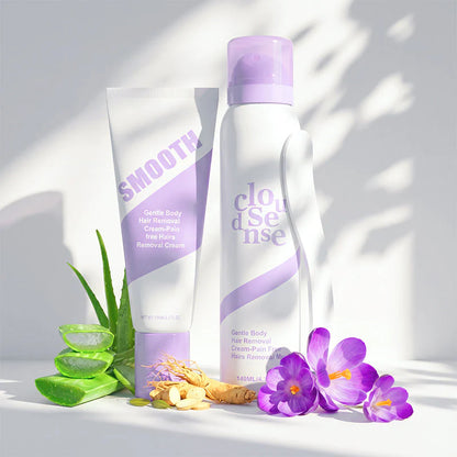 🧴New Arrival 54% OFF! 💖Gentle & Painless Hair Removal Cream Duo for Sensitive Skin Say Goodbye To Unwanted Hair Without Pain! 👋