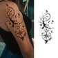 10 Sheets Art Compass Waterproof Half Arm Temporary Tattoo