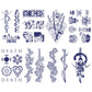 4 Sheets One Piece Semi-Permanent Tattoo Stickers