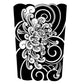 2 Sheets Black Flower Thunder Half Arm Semi-Permanent Tattoo