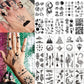 15 Sheets Small hand finger Temporary Tattoo