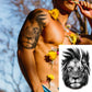 12 Sheets Black Fierce Tiger Lion Wolf Temporary Tattoos