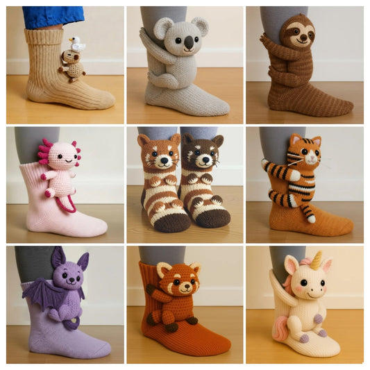 🎅Christmas Sale 50% Off 🎄3D Knit Animal Socks