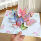 🦋 Vibrant 3D  Butterfly & Daisy Pop-Up Greeting Card