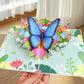 🦋 Vibrant 3D  Butterfly & Daisy Pop-Up Greeting Card