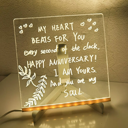 ⏳Surprise Price: Only £8.99!!!🎨Luminous Led Drawing Board For Children🎁Buy 1 Get 7 Colour Pens &Foldable stand For Free