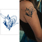 5 Sheets Semi-Permanent Art Butterfly Moon Tattoo Stickers
