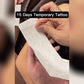 4 Sheets Wave Snake Fish Black Semi-permanent Tattoos for Neck Wrist Arm