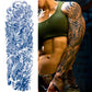 4 Sheets Dragon Wave Semi Permanent Full Arm Sleeves Tattoo