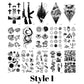 15 Sheets Small hand finger Temporary Tattoo