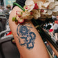 6 Sheets Semi Permanent Snake Tattoos Stickers
