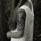 8 Sheets Waterproof Arm Leg Fake Temporary Tattoo - Indian Skull Snake Egypt Anubis Flower Compass Prajna Greek Myth Soldier