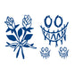 2 Sheets Semi-Permanent Dragon Tiger Tribe Tattoo Stickers