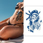 4 Sheets Japanese Chinese Woman Semi-Permanent Tattoo Sword