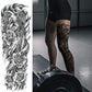 4 Sheets Large Full Arm Leg Temporary Tattoo - Koi Lotus Wave Flower Skull Cross Rose Goat Eagle Star