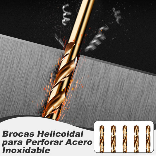 🔩 50% OFF NOW! ✨ Twist Drill Bits for Stainless Steel - Titanium Coated & Split Point Design for Precision Drilling in Metal & Wood 🛠️⚡