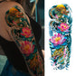 Chinese Style Fish Dragon Full Arm Temporary Tattoo Sleeves