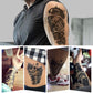 8 Pieces Large 3D Mechanical Parts Gear Arm Eyeball Muscle Temporary Tattoo