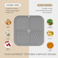 🔥Hot Sale-50%OFF🔥Slow-Feed Pet Lick Mat – 4-Zone Enrichment Feeder for Dogs, Calming Licking Pad with Suction Cups, Food-Grade Silicone, Dishwasher Safe