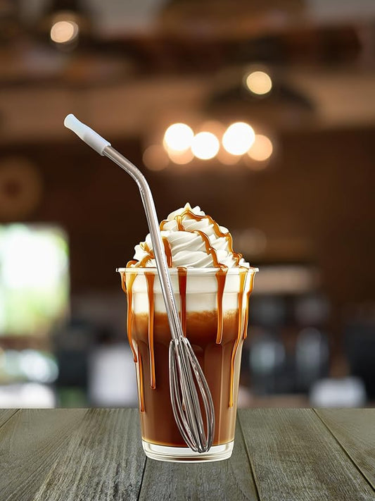 🔥16oz Reusable Stainless Steel Whisk Straw Whiskee Straw 2.0