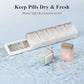 🧲💊 Weekly Pill Organizer Magnetic, Removable Pill Box – 7 Day 1 Time A Day, Large Capacity, Travel Case, Perfect For Vitamins, Supplements & Daily Medication! 🌍✨📦