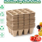 🔥 Limited time🎉120 Cells Seed Starter Tray, 10 Pack Biodegradable Peat Pots with 100 Labels, Plant Starter Kit for Seedlings